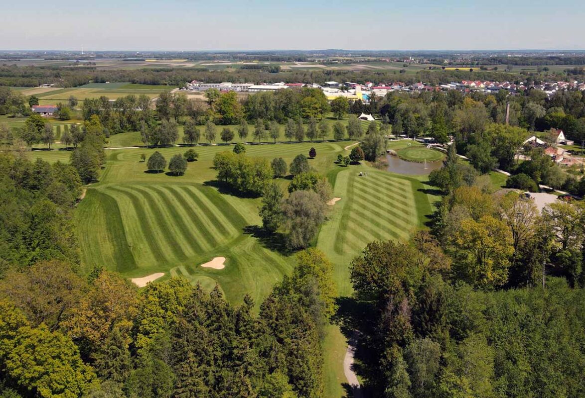Golfclub zu Gut Ludwigsberg in Türkheim von oben